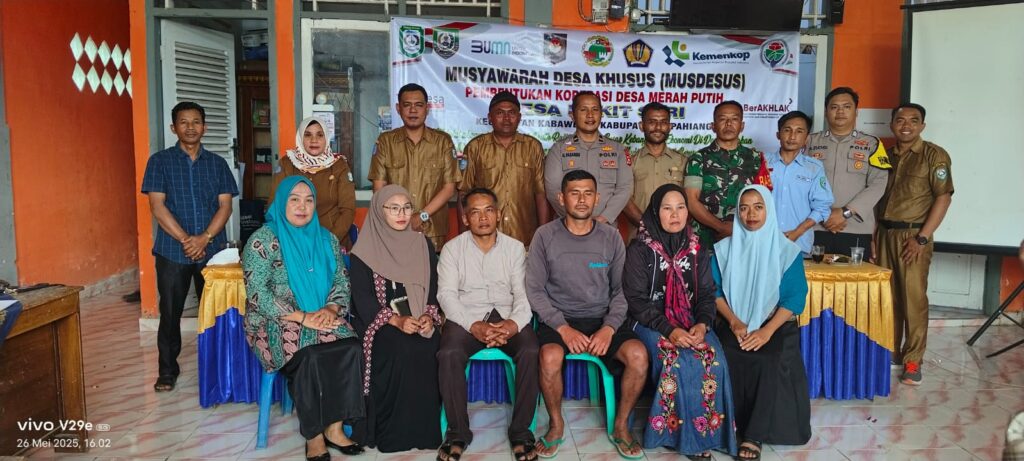 Bentuk Koperasi Merah Putih, Desa Bukit Sari Kecamatan Kabawetan Tunjuk 5 Orang Pengelola