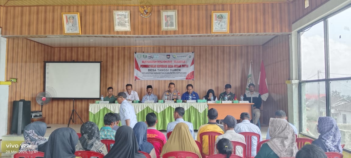 Musyawarah desa membentuk koperasi desa merah putih