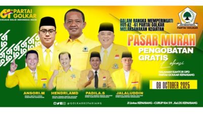 Pasar Murah dan Pengobatan Gratis Partai Golkar