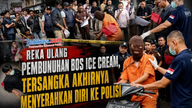 Reka Ulang Pembunuhan Bos Ice Cream, Tersangka Akhirnya Menyerahkan Diri ke Polisi