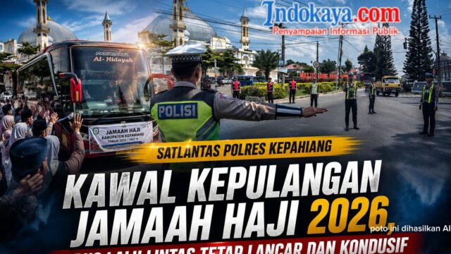 Satlantas Polres Kepahiang Kawal Kepulangan Jamaah Haji 2026, Arus Lalu Lintas Tetap Lancar dan Kondusif
