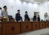 Ketua DPRD Kepahiang Gregory Dayefiandro didampingi Waka 1 Bambang Asnadi dan Waka II M Ansori