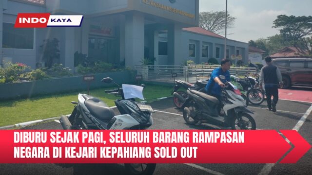 Diburu Sejak Pagi, Seluruh Barang Rampasan Negara di Kejari Kepahiang Sold Out